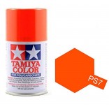 TINTA SPRAY RC PARA BOLHAS LARANJA LATA 100ML TAMIYA PS-7